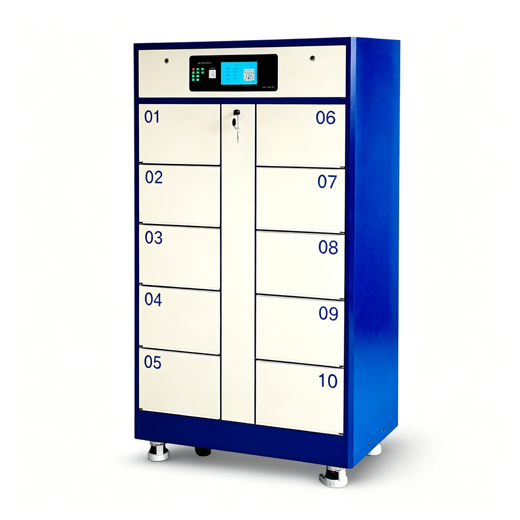 10-bay battery swapping cabinet